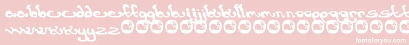 Earth1 Font – White Fonts on Pink Background