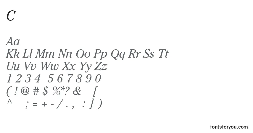 Шрифт CheltenhamNoI – алфавит, цифры, специальные символы