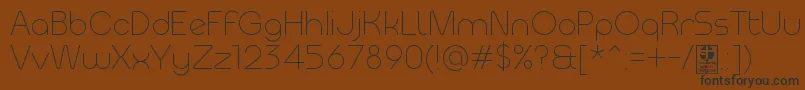 MeltixLightDemo Font – Black Fonts on Brown Background
