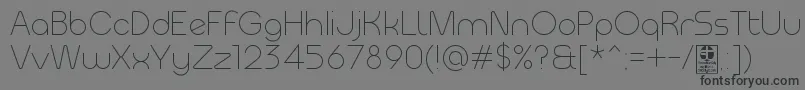 MeltixLightDemo-Schriftart – Schwarze Schriften auf grauem Hintergrund