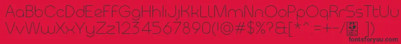 MeltixLightDemo Font – Black Fonts on Red Background
