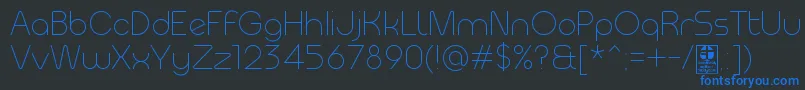 MeltixLightDemo Font – Blue Fonts on Black Background