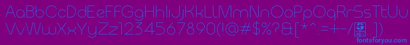 Шрифт MeltixLightDemo – синие шрифты на фиолетовом фоне