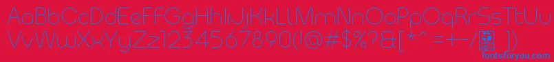 MeltixLightDemo Font – Blue Fonts on Red Background