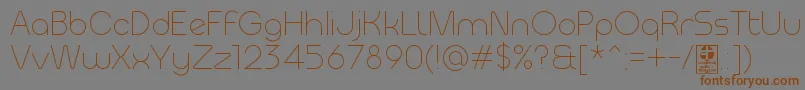 MeltixLightDemo Font – Brown Fonts on Gray Background
