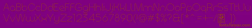 MeltixLightDemo Font – Brown Fonts on Purple Background