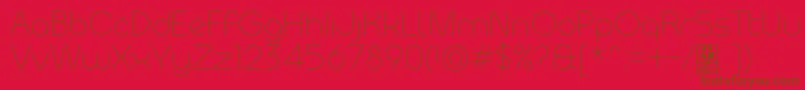 Шрифт MeltixLightDemo – коричневые шрифты на красном фоне