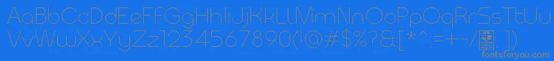 MeltixLightDemo Font – Gray Fonts on Blue Background