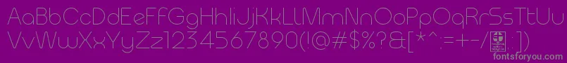 MeltixLightDemo Font – Gray Fonts on Purple Background