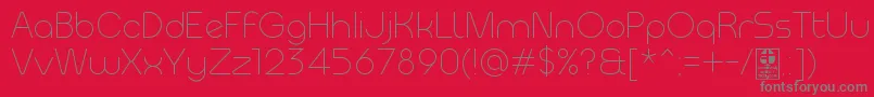 MeltixLightDemo-Schriftart – Graue Schriften auf rotem Hintergrund