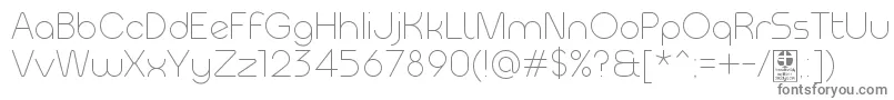 MeltixLightDemo Font – Gray Fonts on White Background