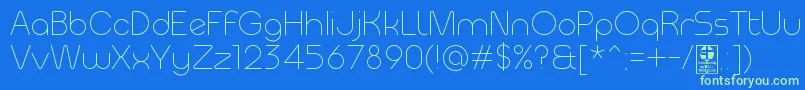 MeltixLightDemo Font – Green Fonts on Blue Background