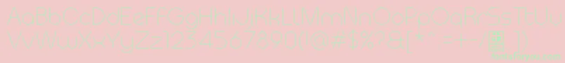 MeltixLightDemo Font – Green Fonts on Pink Background