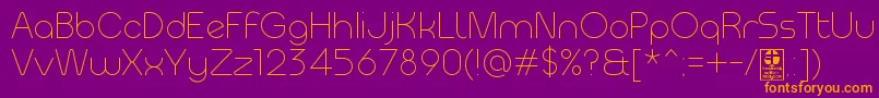 MeltixLightDemo Font – Orange Fonts on Purple Background