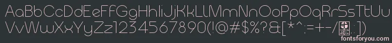 MeltixLightDemo Font – Pink Fonts on Black Background
