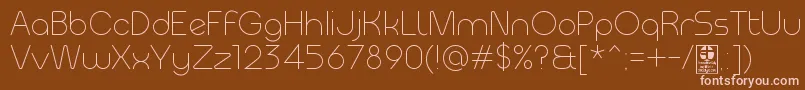 MeltixLightDemo Font – Pink Fonts on Brown Background