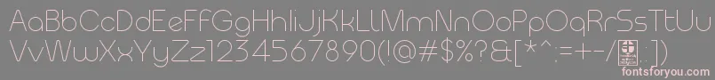 MeltixLightDemo-Schriftart – Rosa Schriften auf grauem Hintergrund