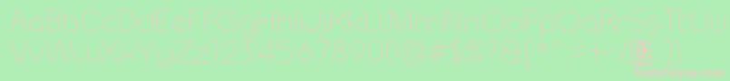 MeltixLightDemo-Schriftart – Rosa Schriften auf grünem Hintergrund