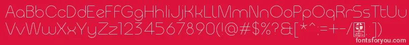 MeltixLightDemo Font – Pink Fonts on Red Background