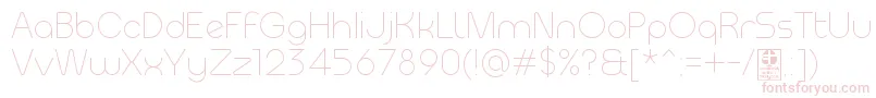 Шрифт MeltixLightDemo – розовые шрифты