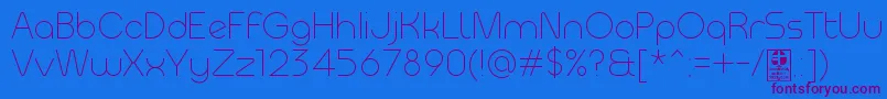 MeltixLightDemo Font – Purple Fonts on Blue Background