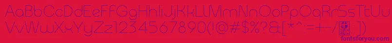 MeltixLightDemo Font – Purple Fonts on Red Background