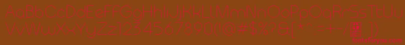 MeltixLightDemo Font – Red Fonts on Brown Background