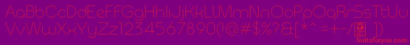 MeltixLightDemo Font – Red Fonts on Purple Background