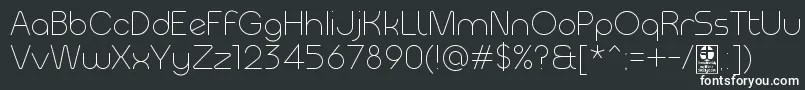 MeltixLightDemo Font – White Fonts on Black Background