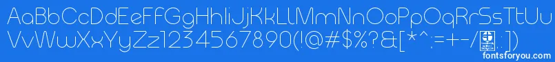 MeltixLightDemo Font – White Fonts on Blue Background
