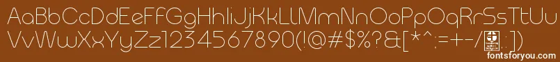 MeltixLightDemo Font – White Fonts on Brown Background