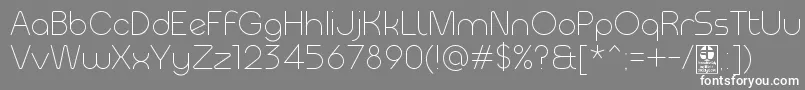 MeltixLightDemo Font – White Fonts on Gray Background