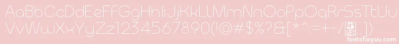 MeltixLightDemo Font – White Fonts on Pink Background