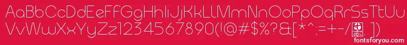 MeltixLightDemo Font – White Fonts on Red Background