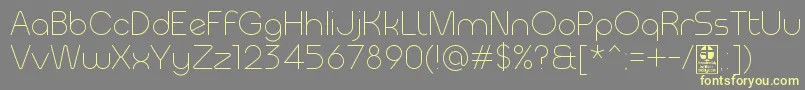 MeltixLightDemo Font – Yellow Fonts on Gray Background