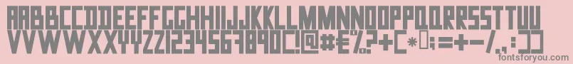 DataTrash-Schriftart – Graue Schriften auf rosa Hintergrund