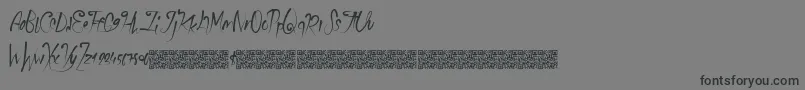 Schoolparty Font – Black Fonts on Gray Background