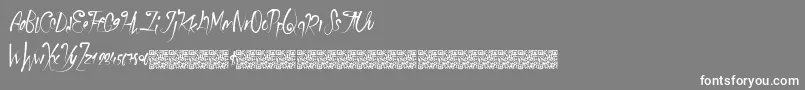 Schoolparty Font – White Fonts on Gray Background
