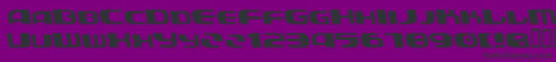 AuroradevilBold Font – Black Fonts on Purple Background
