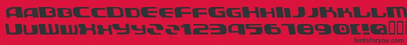 AuroradevilBold Font – Black Fonts on Red Background