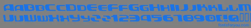 AuroradevilBold Font – Blue Fonts on Gray Background