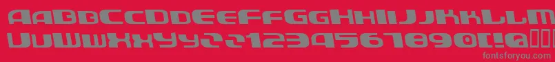 AuroradevilBold Font – Gray Fonts on Red Background