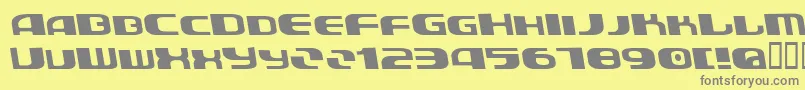 AuroradevilBold Font – Gray Fonts on Yellow Background