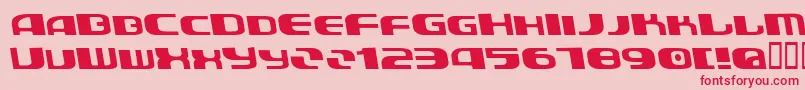AuroradevilBold Font – Red Fonts on Pink Background