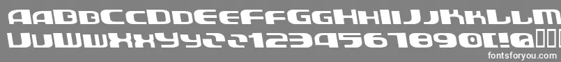 AuroradevilBold Font – White Fonts on Gray Background