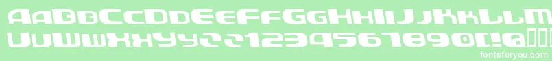 AuroradevilBold Font – White Fonts on Green Background