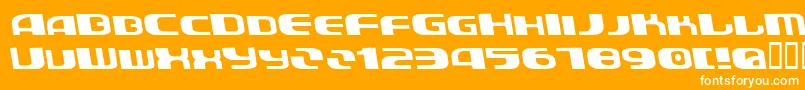 AuroradevilBold Font – White Fonts on Orange Background