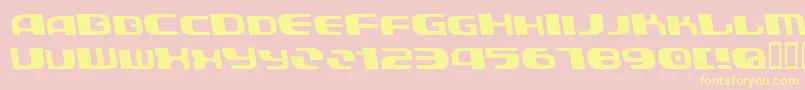 AuroradevilBold Font – Yellow Fonts on Pink Background