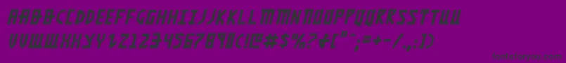 KhazadDumItalic-fontti – mustat fontit violetilla taustalla