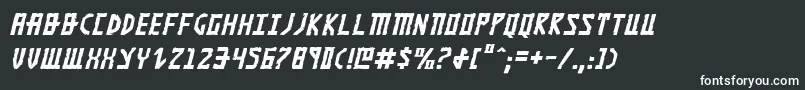 Шрифт KhazadDumItalic – белые шрифты на чёрном фоне